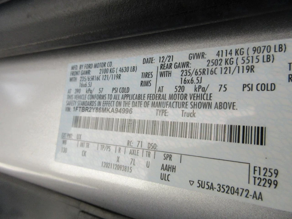 2021 Ford Transit - Image 30 of 31