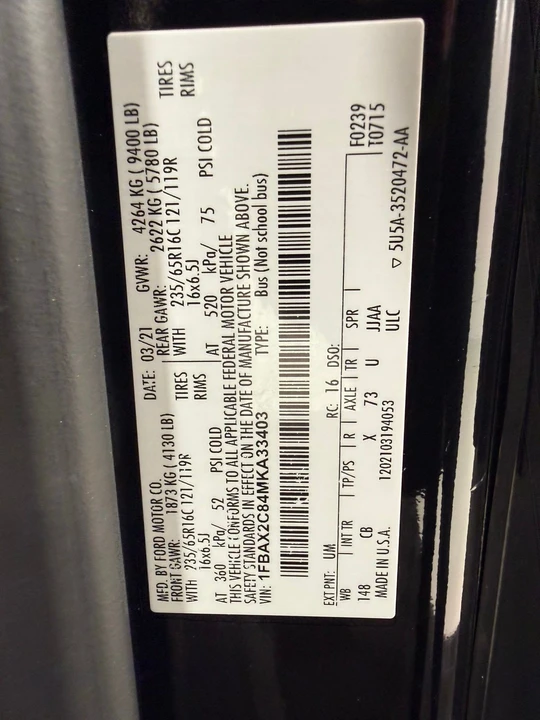 2021 Ford Transit - Image 14 of 21