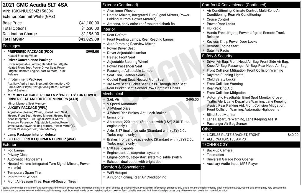 2021 GMC Acadia - Image 4 of 12