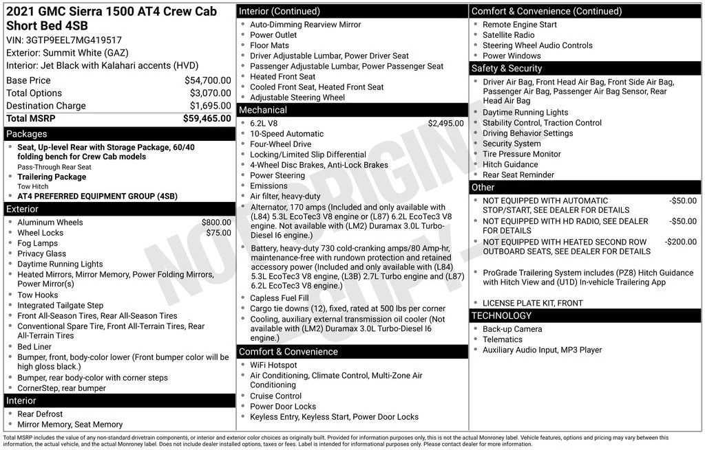 2021 GMC Sierra 5th Gen - Image 4 of 12