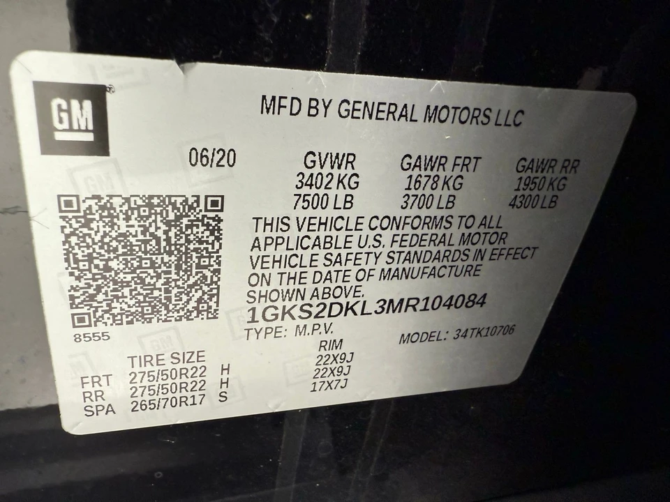 2021 GMC Yukon 5th Gen - Image 18 of 21