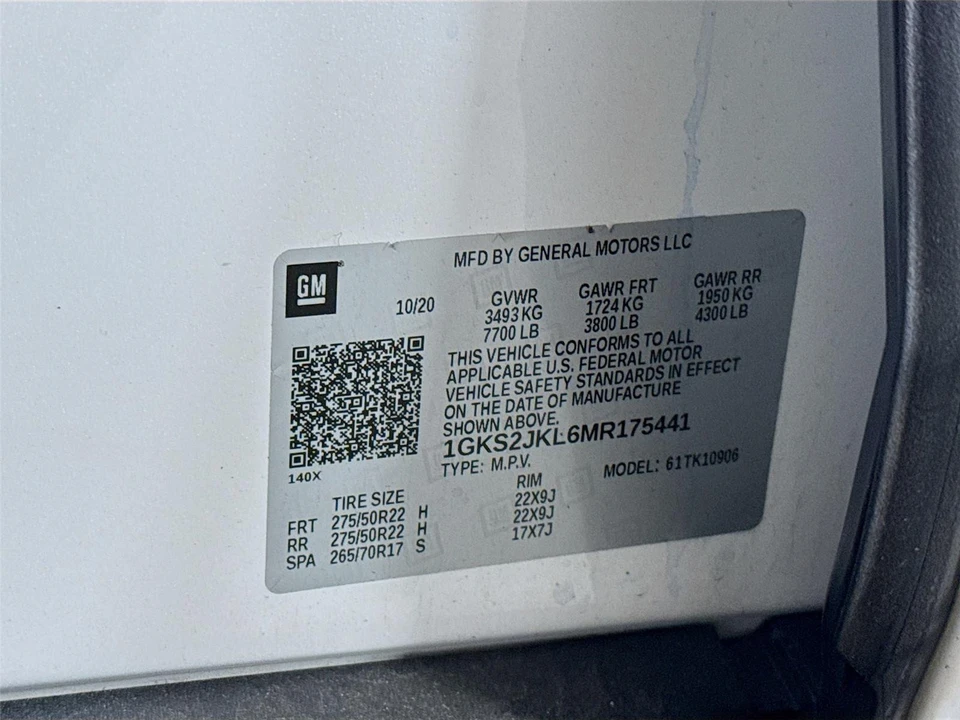 2021 GMC Yukon 5th Gen - Image 14 of 14