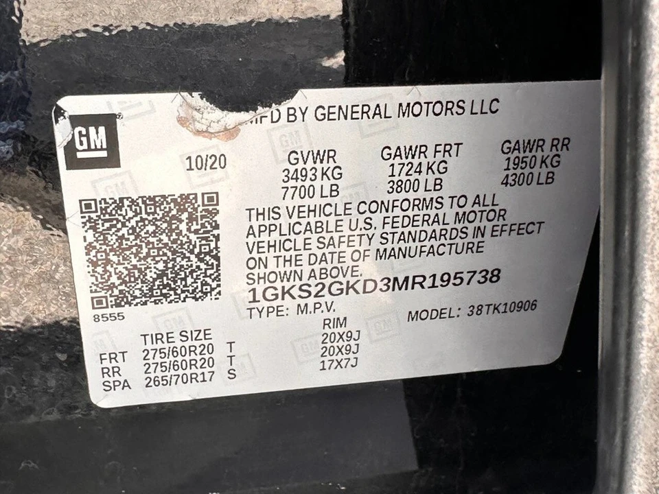 2021 GMC Yukon 5th Gen - Image 10 of 21