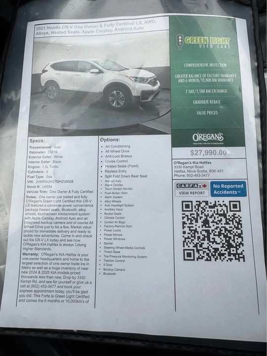2021 Honda CR-V 5th Gen - Image 3 of 7