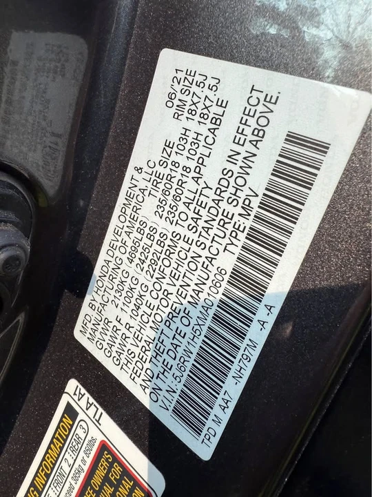 2021 Honda CR-V 5th Gen - Image 10 of 10