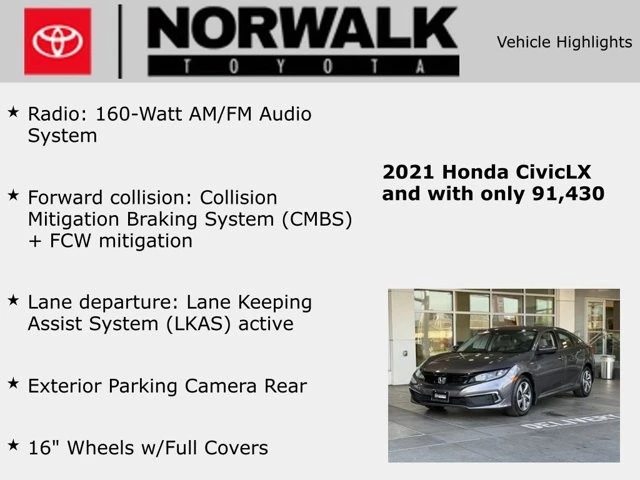 2021 Honda Civic 10th Gen - Image 10 of 12