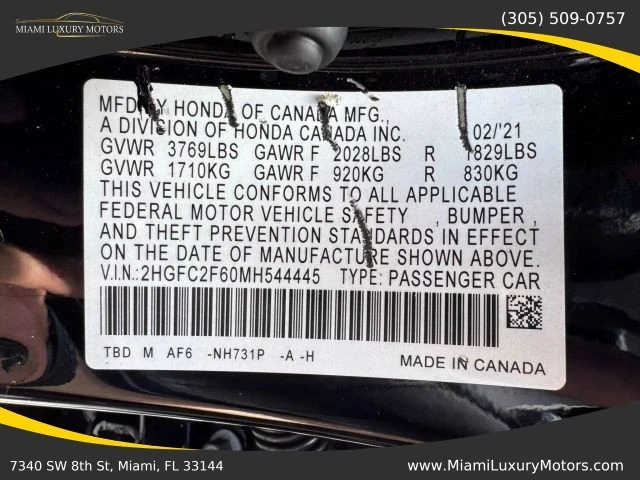 2021 Honda Civic 10th Gen - Image 19 of 20