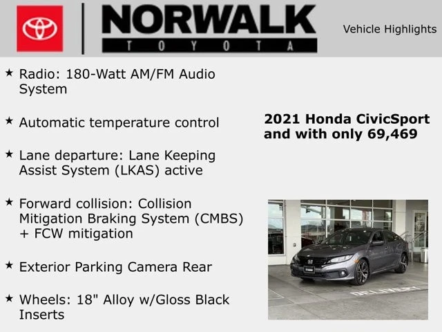 2021 Honda Civic 10th Gen - Image 10 of 12