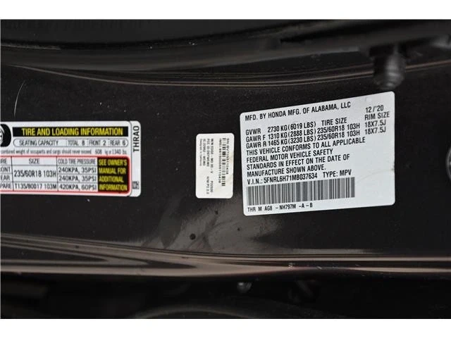 2021 Honda Odyssey - Image 18 of 18