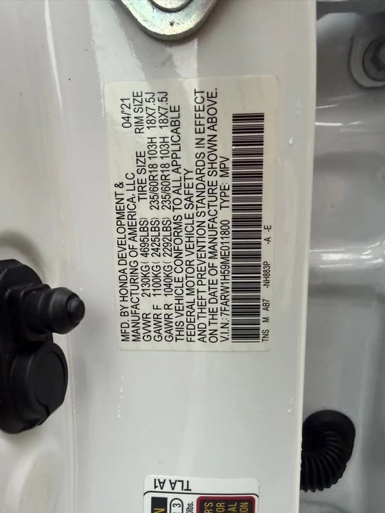 2021 Honda CR-V 5th Gen - Image 13 of 19