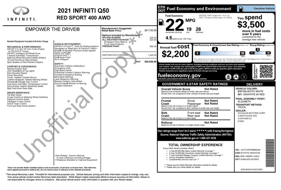 2021 Infiniti Q50 - Image 4 of 17