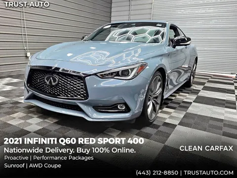 2021 Infiniti Q60 Red Sport 400 AWD Luxury Coupe