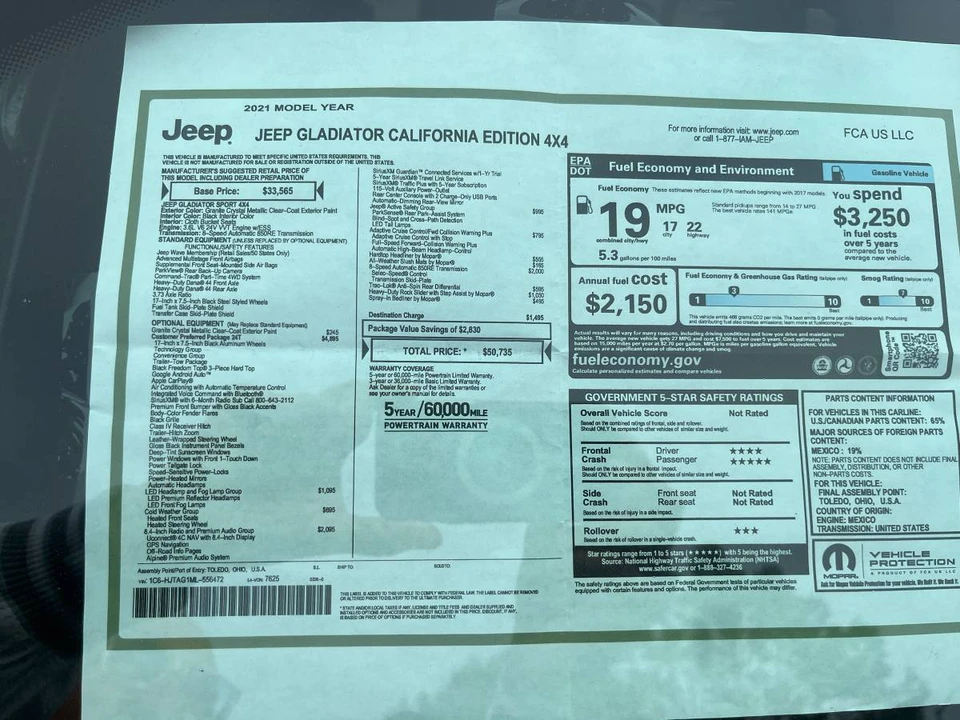 2021 Jeep JT Gladiator - Image 11 of 11
