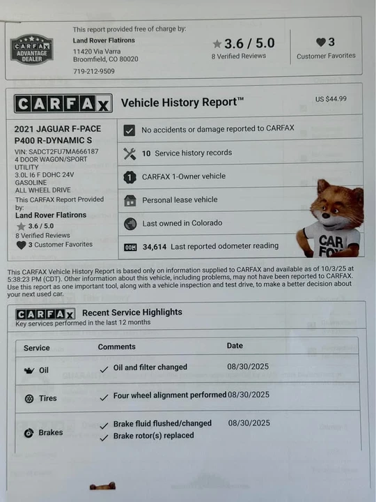 2021 Jaguar F-Pace - Image 17 of 17