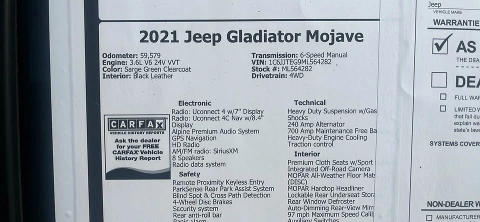2021 Jeep JT Gladiator - Image 9 of 10