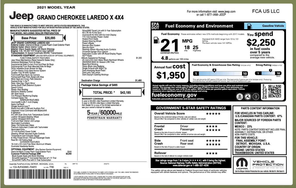 2021 Jeep WK2 Grand Cherokee - Image 17 of 17