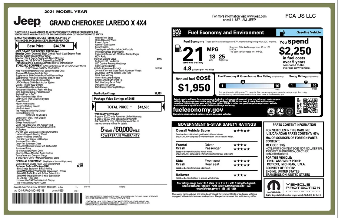 2021 Jeep WK2 Grand Cherokee - Image 2 of 31