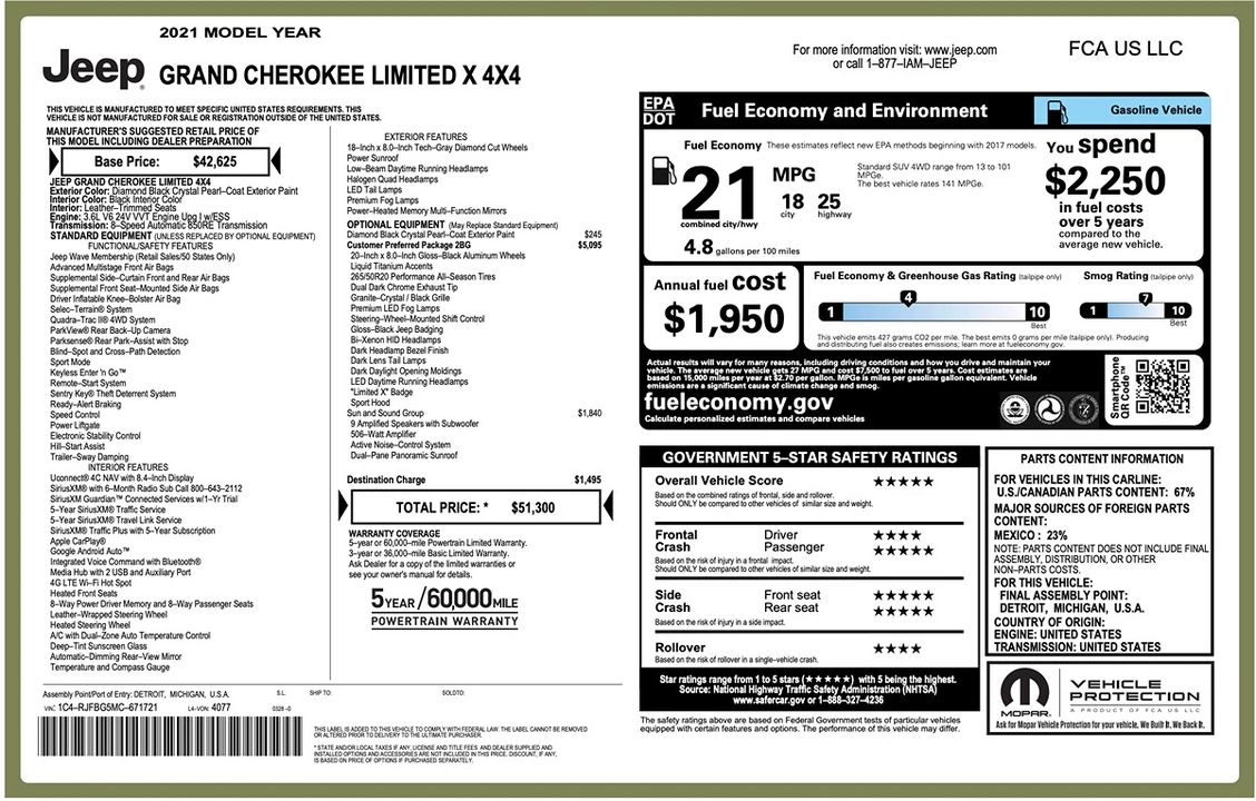 2021 Jeep KL Cherokee - Image 10 of 21