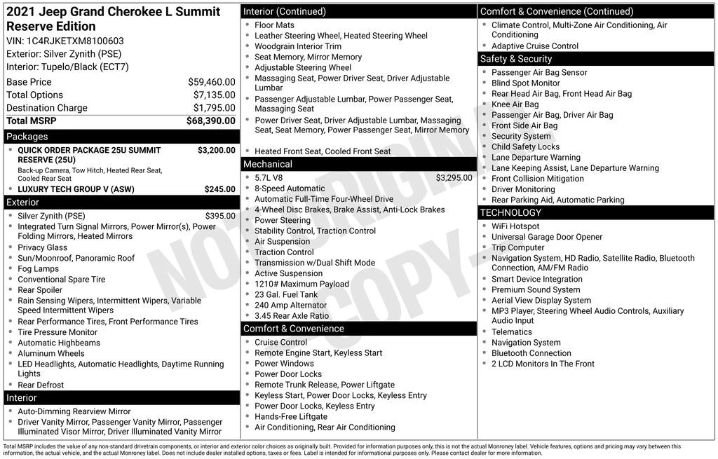 2021 Jeep WK2 Grand Cherokee - Image 4 of 31