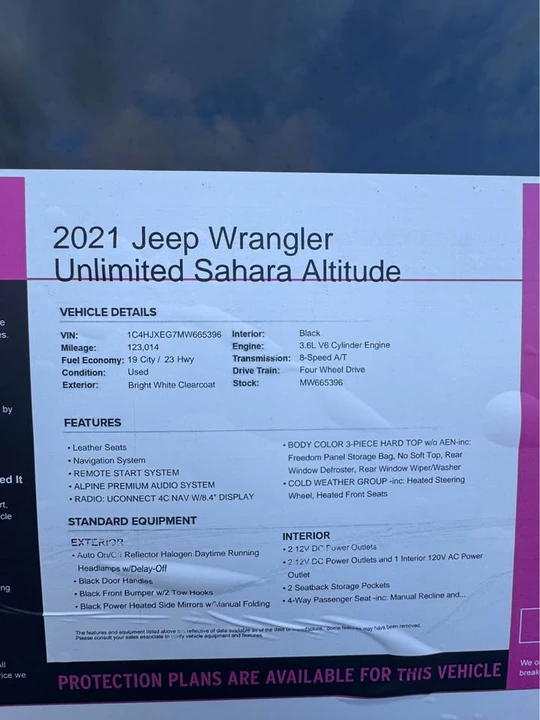 2021 Jeep JL Wrangler - Image 3 of 10