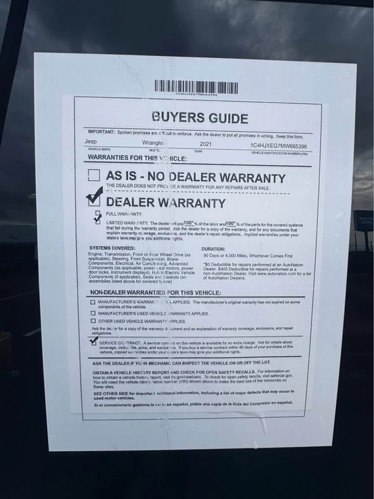 2021 Jeep JL Wrangler - Image 4 of 10
