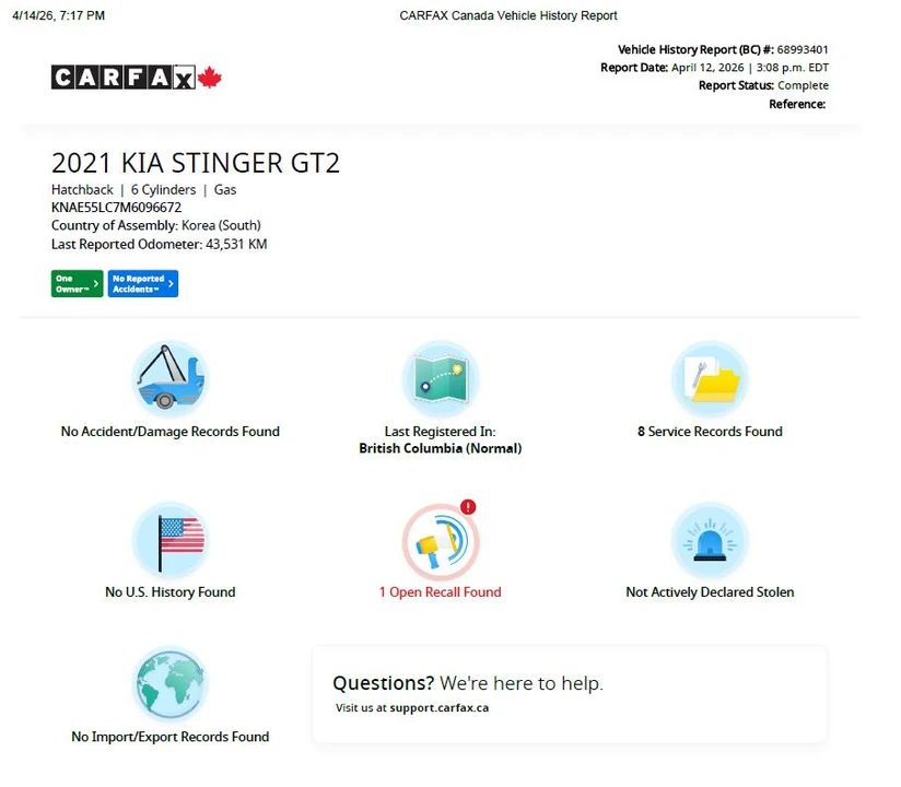 2021 Kia Stinger GT - Image 16 of 16