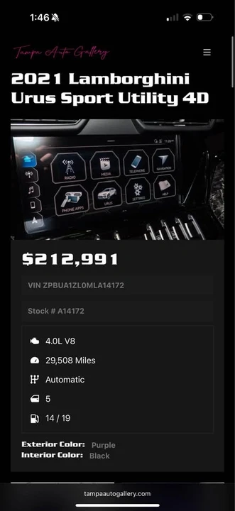 2021 Lamborghini Urus - Image 13 of 13
