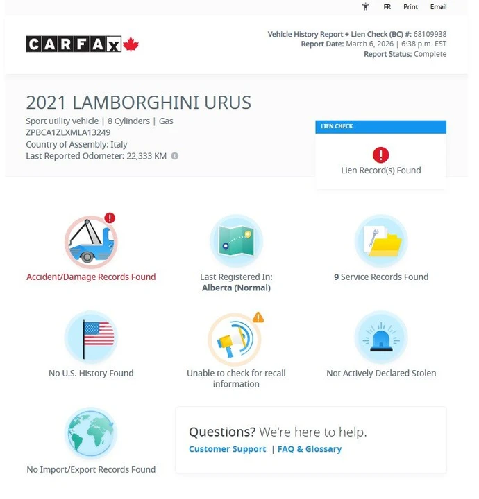 2021 Lamborghini Urus - Image 5 of 6