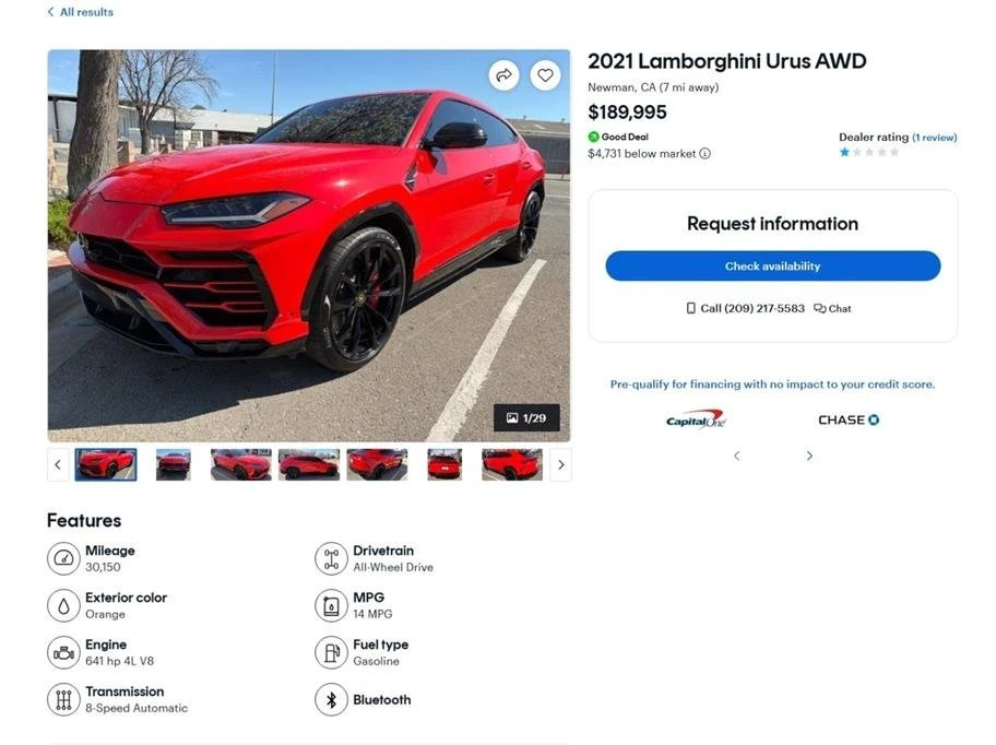 2021 Lamborghini Urus - Image 18 of 20