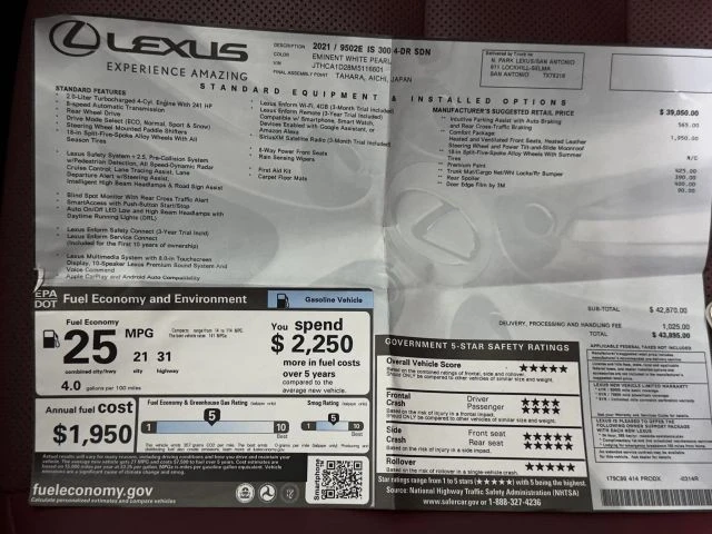 2021 Lexus IS 3rd Gen - Image 3 of 31