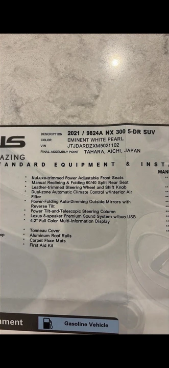 2021 Lexus NX 1st Gen - Image 23 of 24
