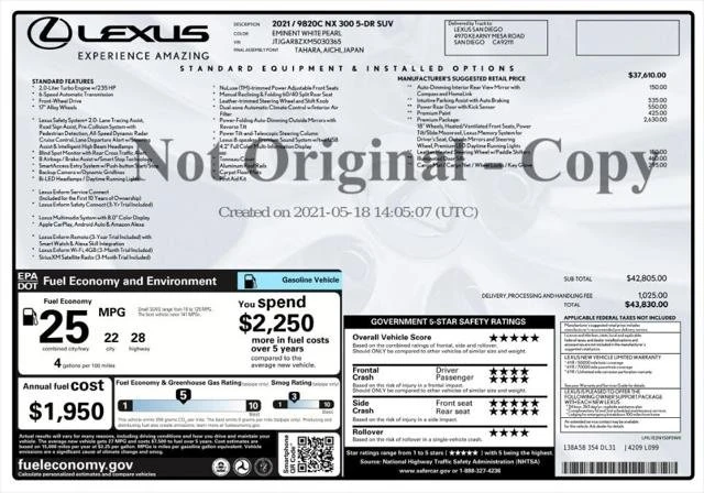2021 Lexus NX 1st Gen - Image 3 of 20