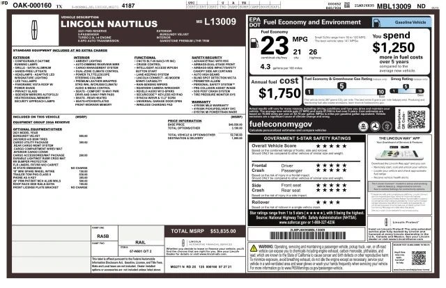 2021 Lincoln Nautilus - Image 3 of 12