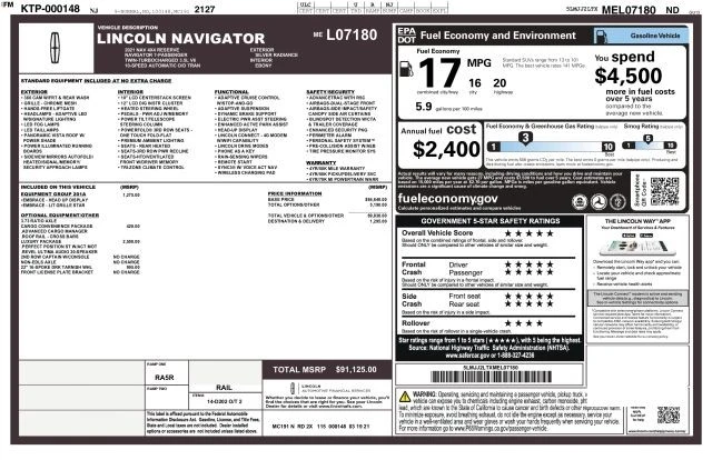 2021 Lincoln Navigator 4th Gen - Image 3 of 31