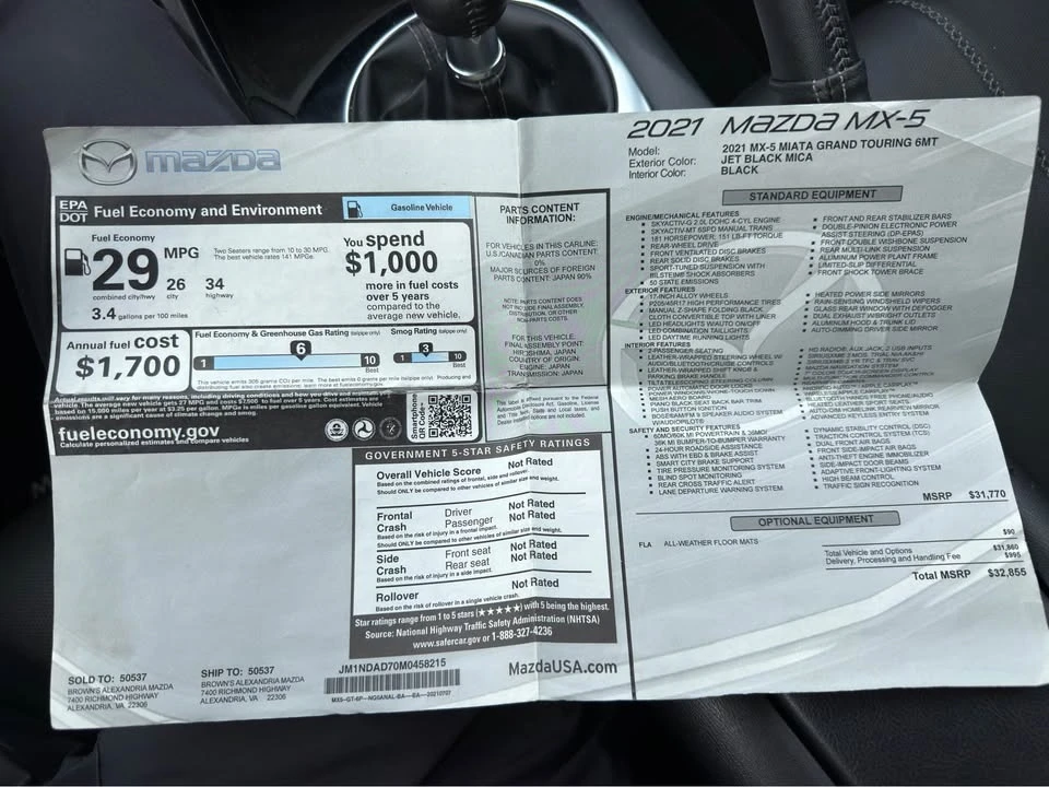 2021 Mazda ND MX-5 Miata - Image 12 of 18