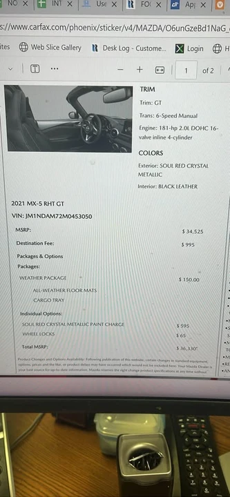 2021 Mazda ND MX-5 Miata - Image 7 of 8