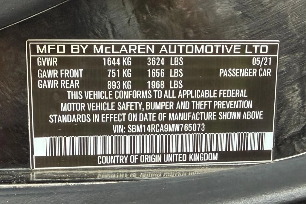 2021 McLaren 765LT - Image 20 of 31