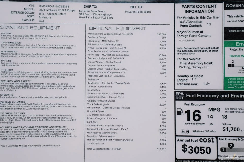 2021 McLaren 765LT - Image 5 of 20