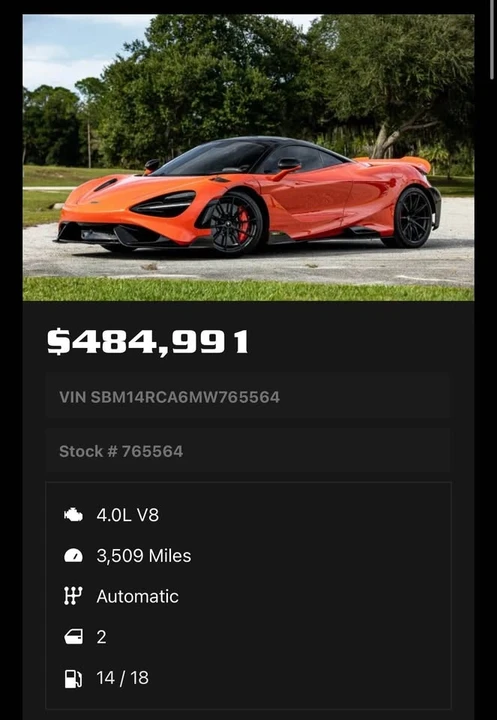 2021 McLaren 765LT - Image 10 of 10
