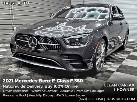 2021 Mercedes-Benz E-Class E 350 4MATIC Luxury Sedan