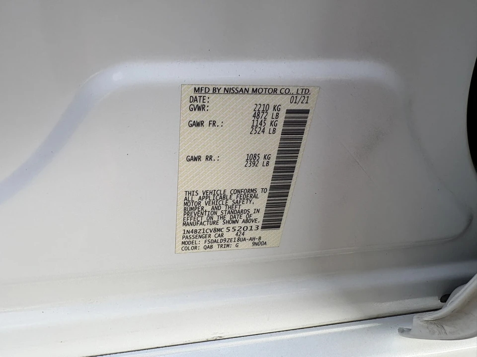 2021 Nissan Leaf - Image 20 of 21