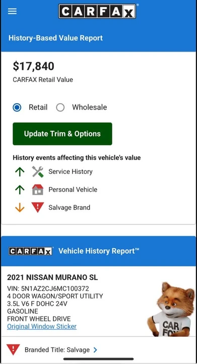 2021 Nissan Murano 3rd Gen - Image 11 of 11