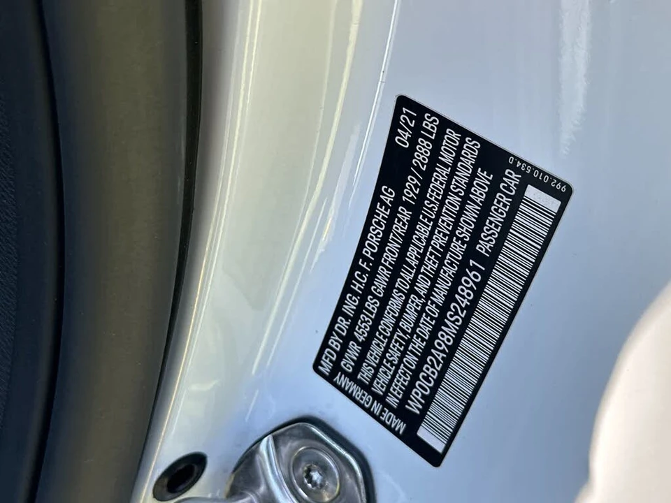 2021 Porsche 992 Carrera 4S - Image 29 of 29