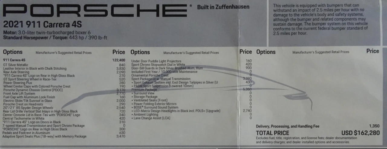 2021 Porsche 992 Carrera 4S - Image 2 of 22