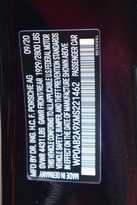 2021 Porsche 992 Carrera 4S - Image 31 of 31