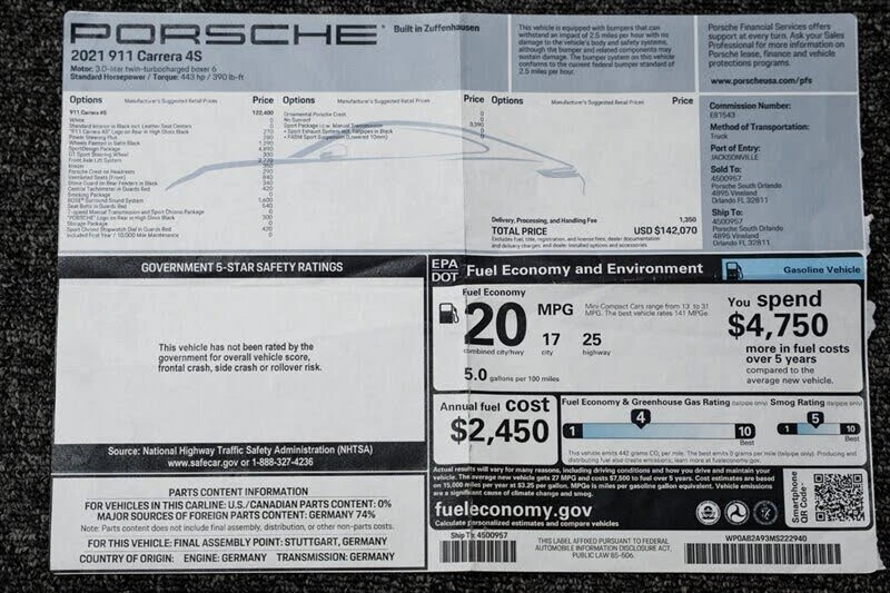 2021 Porsche 992 Carrera 4S - Image 29 of 31