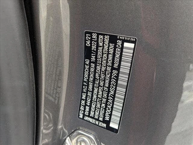 2021 Porsche 992 Carrera - Image 22 of 22