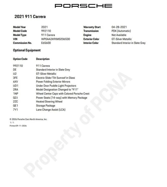 2021 Porsche 992 Carrera - Image 6 of 31