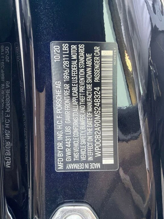 2021 Porsche 992 Carrera S - Image 16 of 16