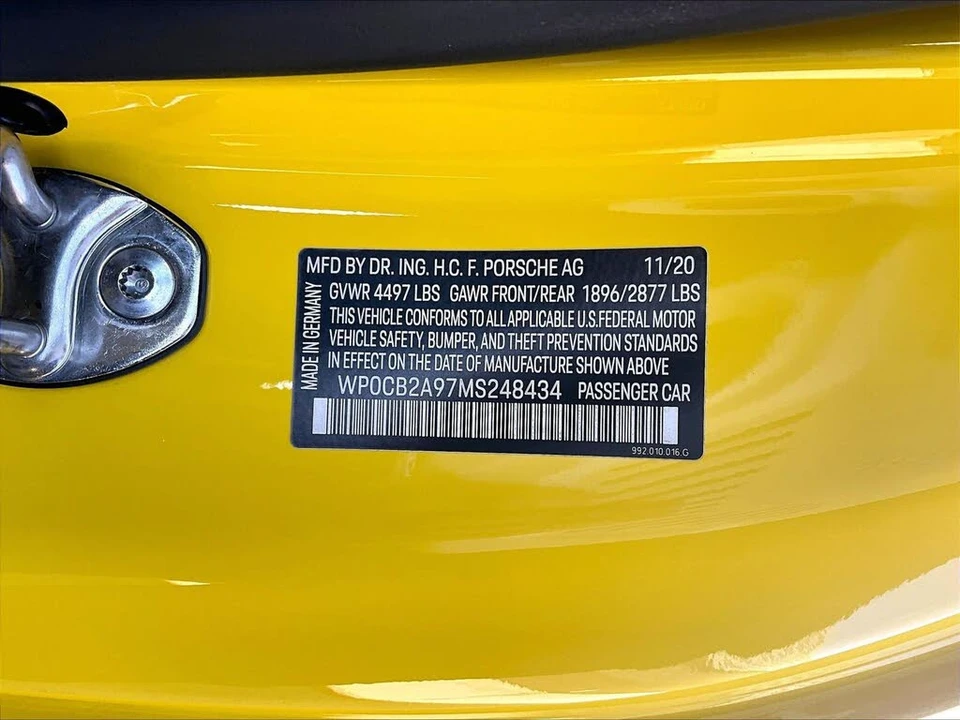 2021 Porsche 992 Carrera S - Image 26 of 26
